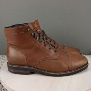 Thursday Cap Toe Lace Up Leather Boots Mens 10 Brown Classic